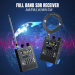 Load image into Gallery viewer, Full band SDR receiver with antenna on a world map background