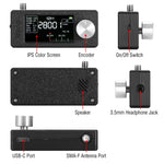 Load image into Gallery viewer, Black electronic device with labeled parts on a white background