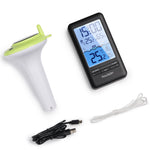 Load image into Gallery viewer, PT-5 Wi-Fi Pool Thermometer with USB cable on a white background