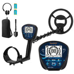 Load image into Gallery viewer, MD120A Metal detector set with headphones, batteries, shovel, and carrying case on a white background