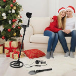 Load image into Gallery viewer, Couple sitting on a couch with a MD120A metal detector in a festive living room.