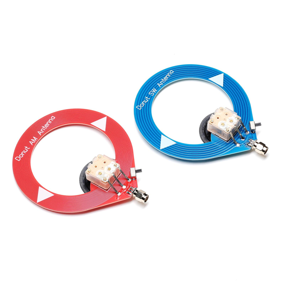 2 Antennes Donut AM/MW/SW - Portable Légère Pour Radio Ondes Courtes - Améliore Réception - Matériau PCB Durable