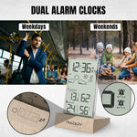 Load image into Gallery viewer, V5 Wireless Weather Station dual alarm clocks
