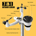 Load image into Gallery viewer, WF-100SE Weather Station comes with 7-in-1 outdoor sensor