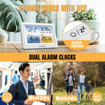 Load image into Gallery viewer, WM6 Weather Station dual alarm clocks