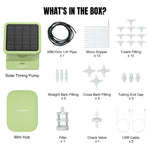 Load image into Gallery viewer, WS-2 Solar Drip Irrigation Kit package content