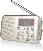 Load image into Gallery viewer, RF23 Pocket AM FM Radio gold version