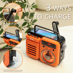 Load image into Gallery viewer, RW3 Emergency Radio supports 3 ways to charge