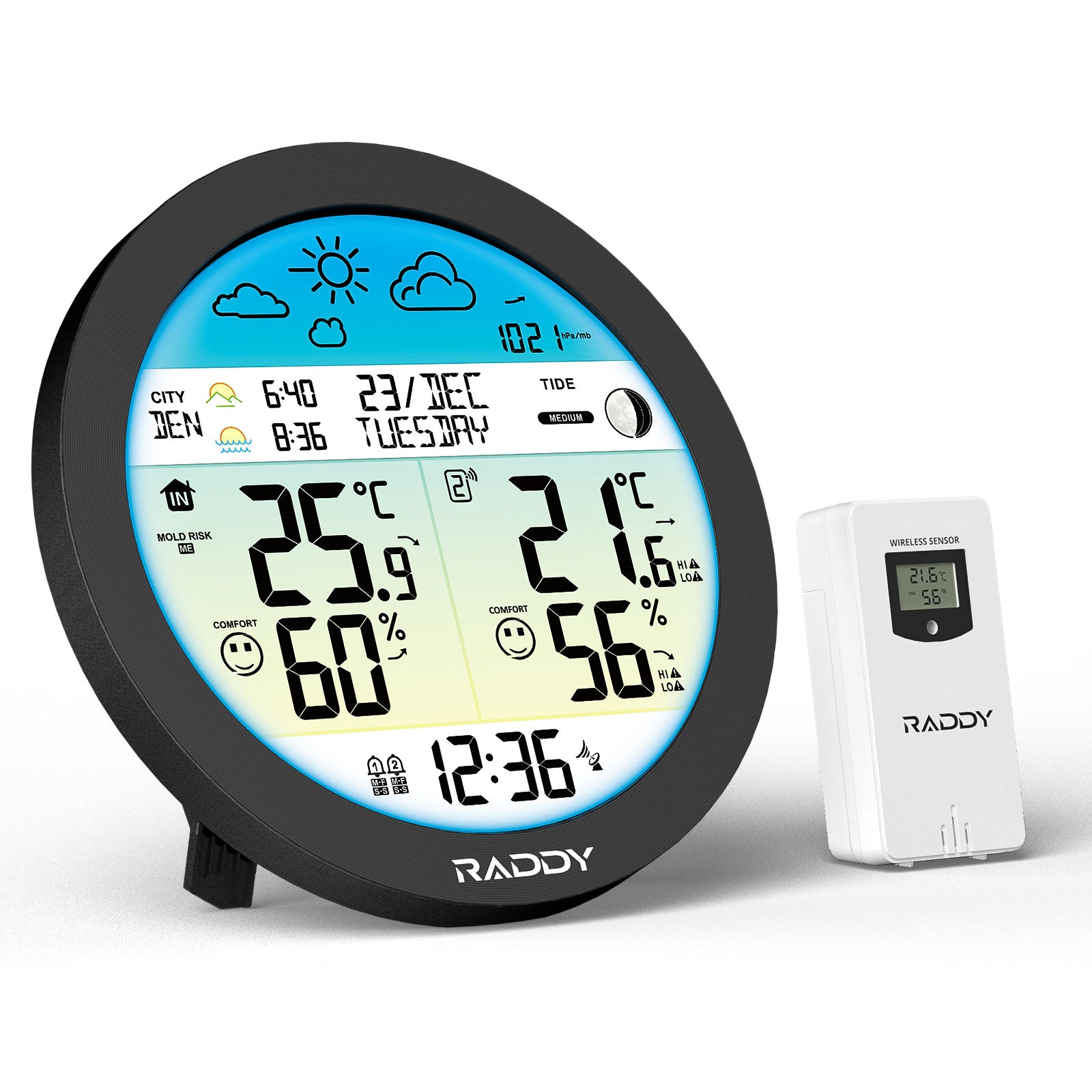 DT7 Circular Screen Weather Station