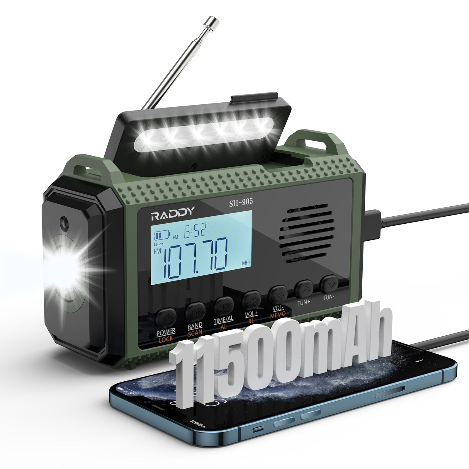 Emergency set PMR-Advanced: Albrecht Outdoor radios + crank radio