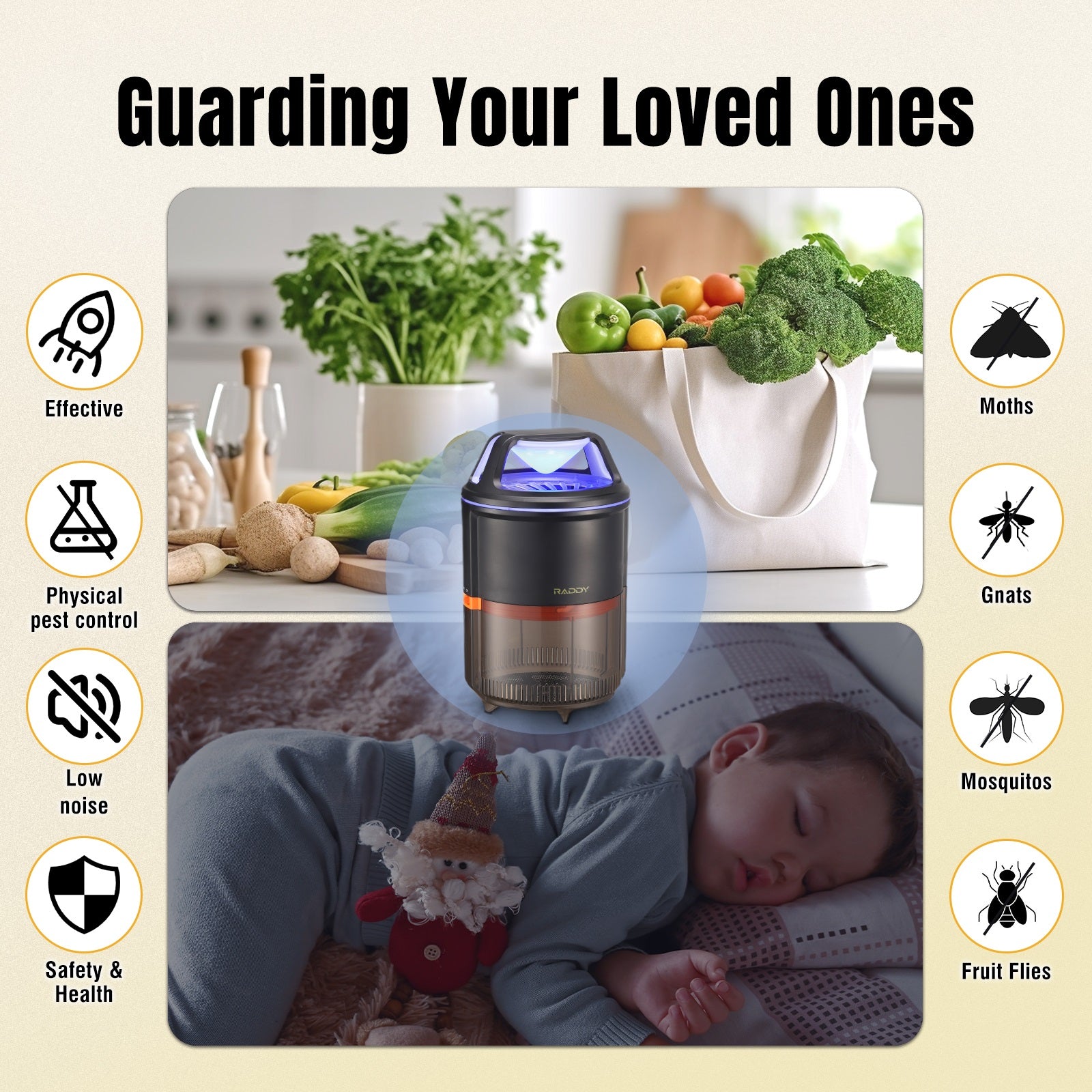 MS-1 Indoor Insect Trap guarding your loved ones