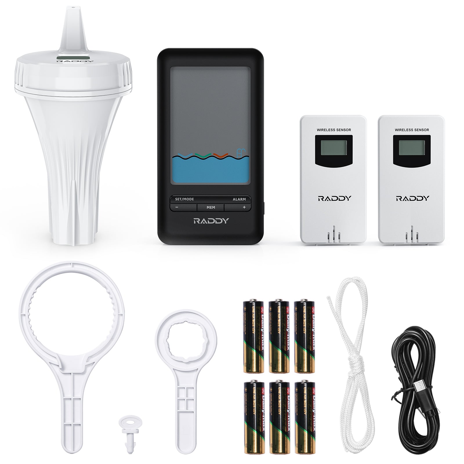 PT-3 Wi-Fi Pool Thermometer package  content 