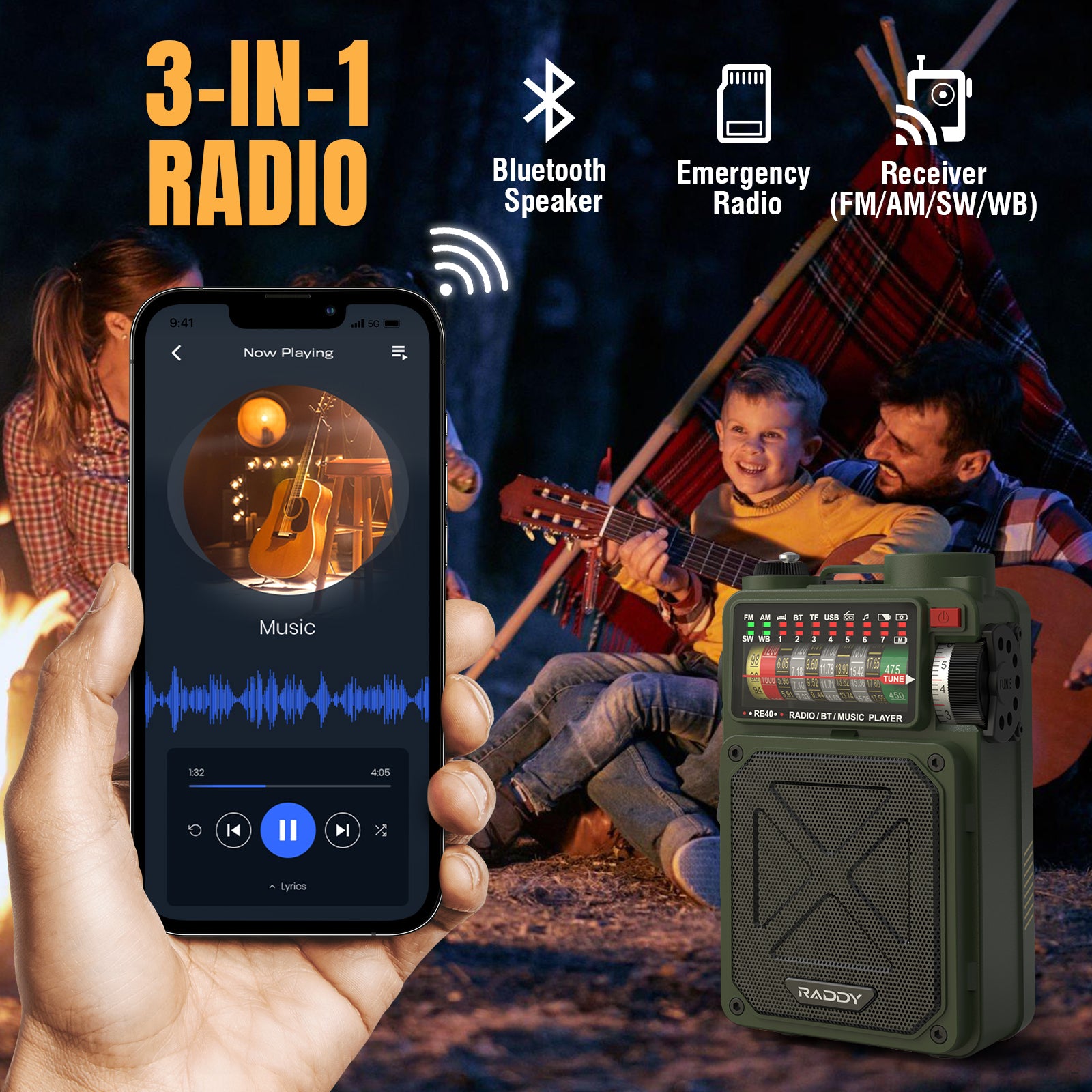 RE40 3-in-1 radio