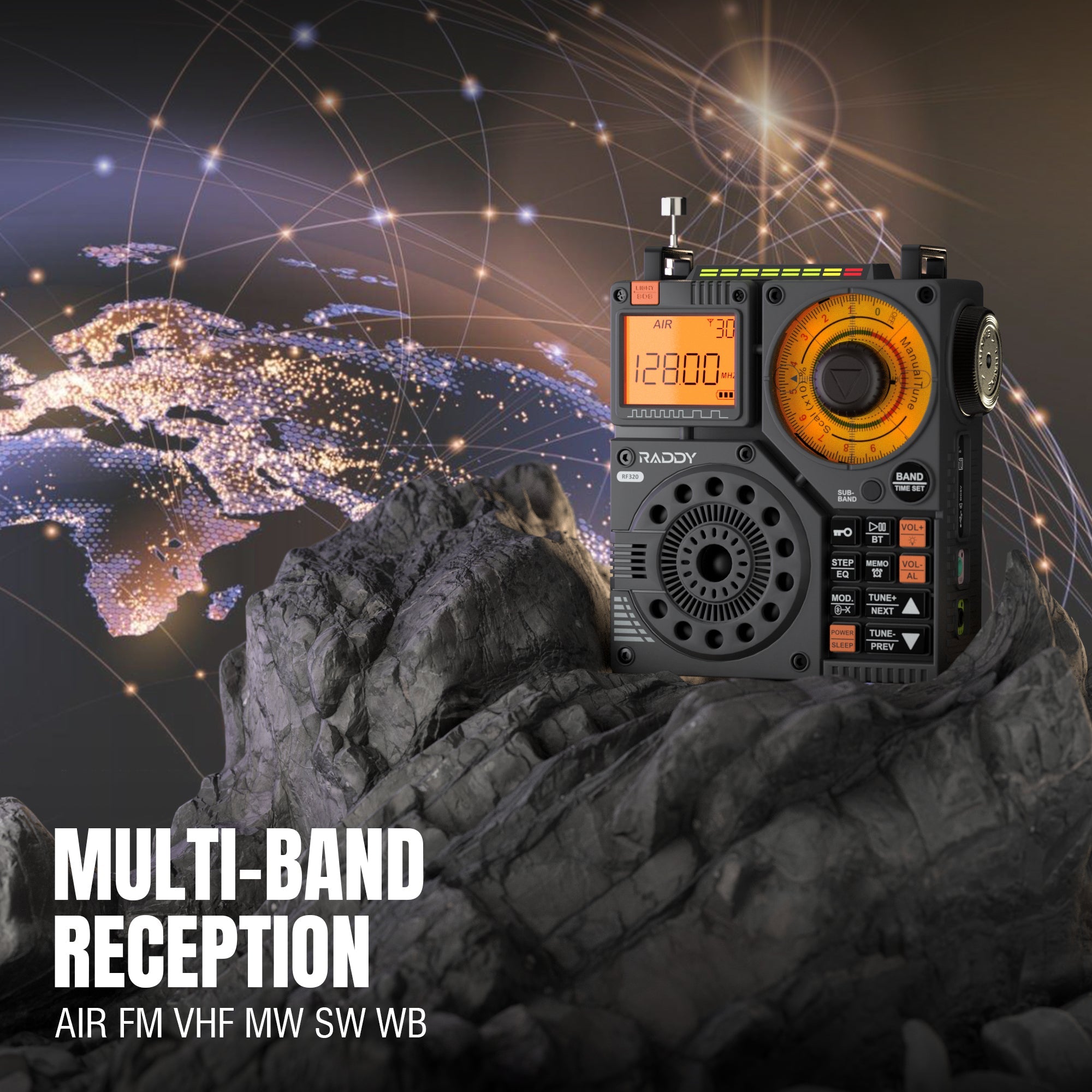 RF320 APP Control Shortwave Radio multi-band reception