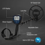 Load image into Gallery viewer, MD120A Metal detector with labeled parts on a dark background
