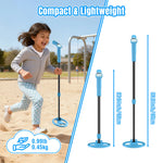Load image into Gallery viewer, Child playing with a compact and lightweight jump rope on a playground.
