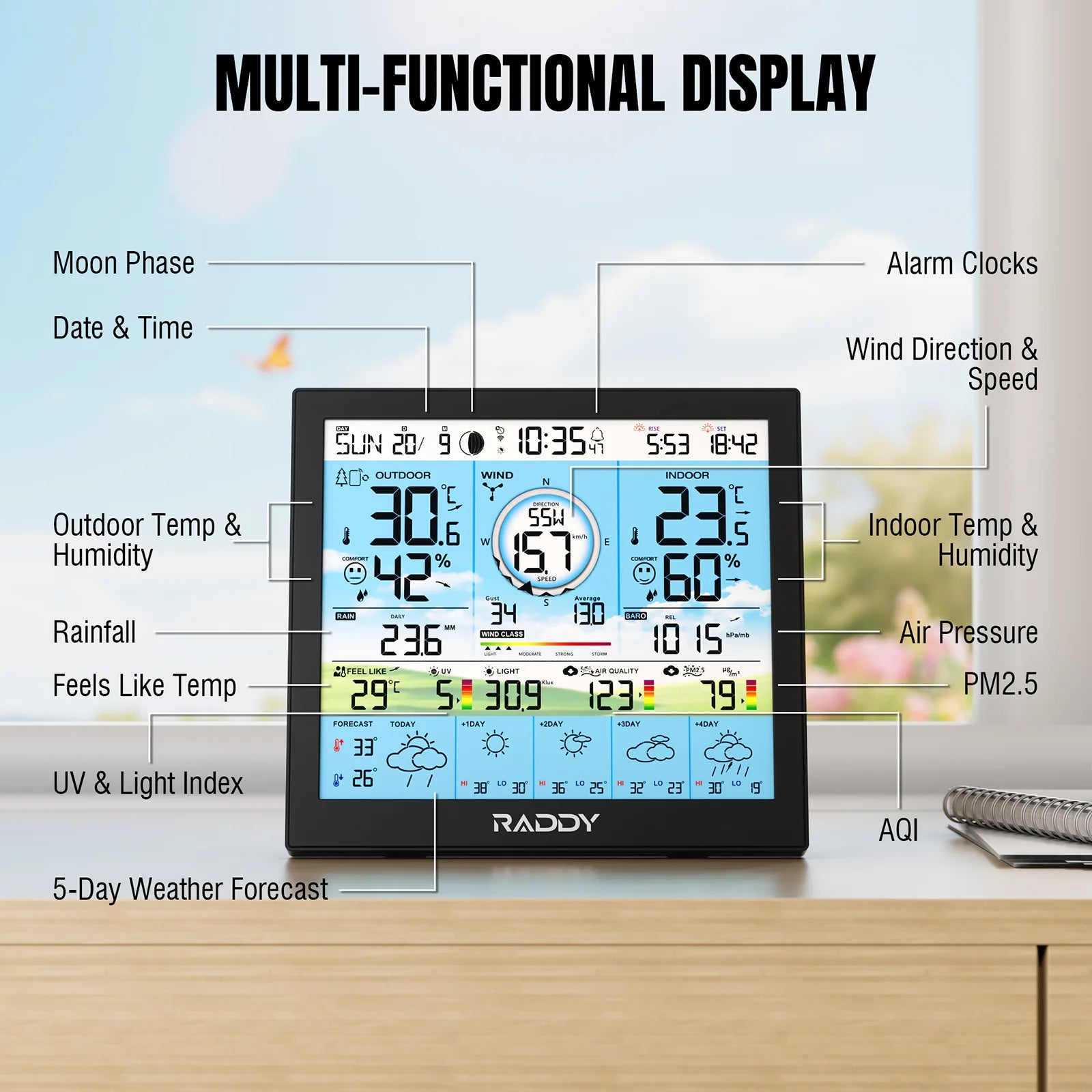 WF-120P Professional Weather Station