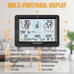 Load image into Gallery viewer, Raddy MN6 Wi-Fi Weather Station multi-functional display
