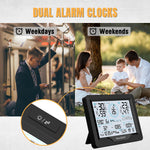 Load image into Gallery viewer, Raddy MN6 Wi-Fi Weather Station dual alarm clocks
