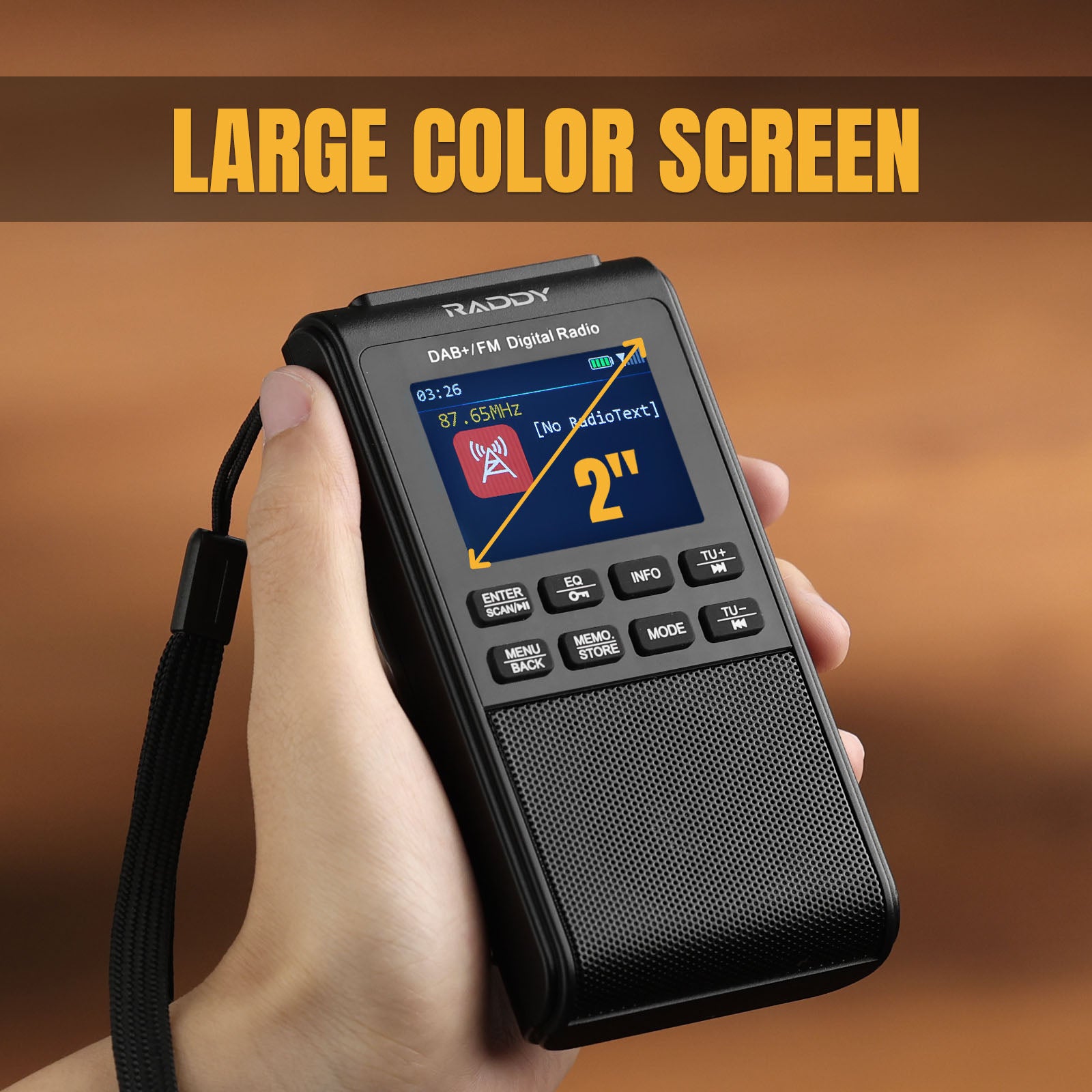 Raddy RD939 Large color screen
