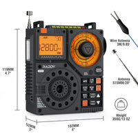 Raddy RF320 and antenna size