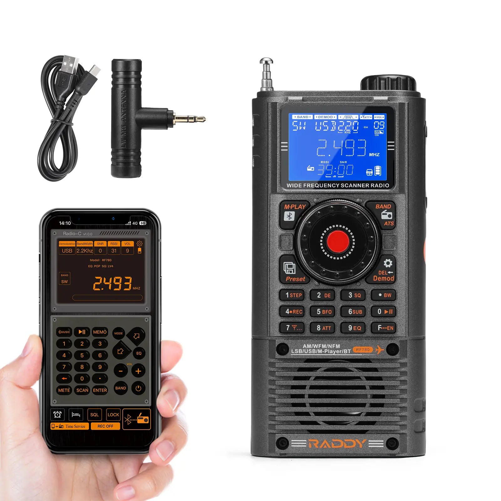 RF780 Portable Shortwave Radio