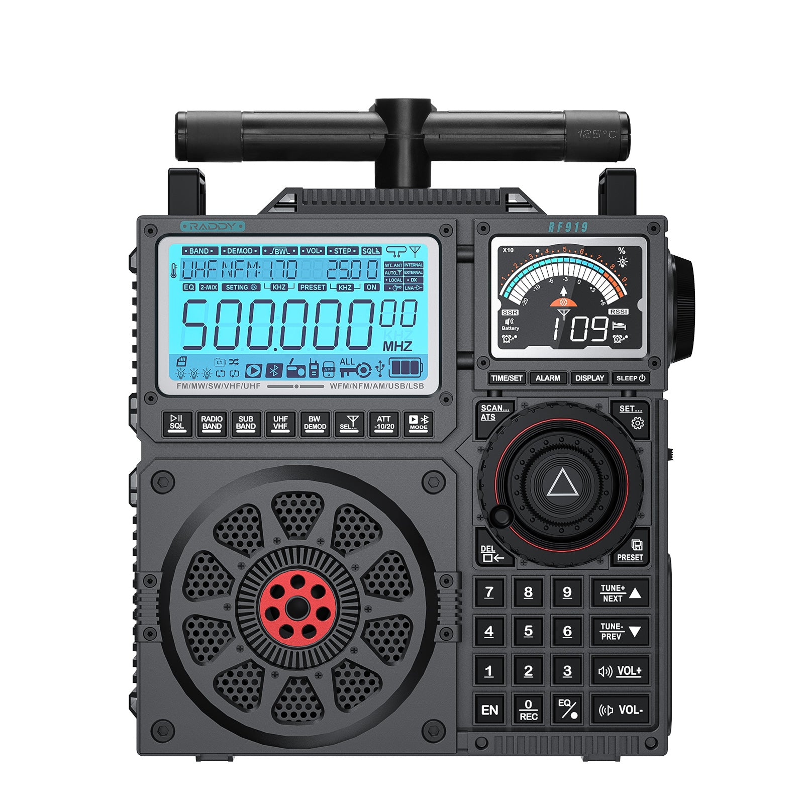 Raddy RF919 radio with t-type antenna