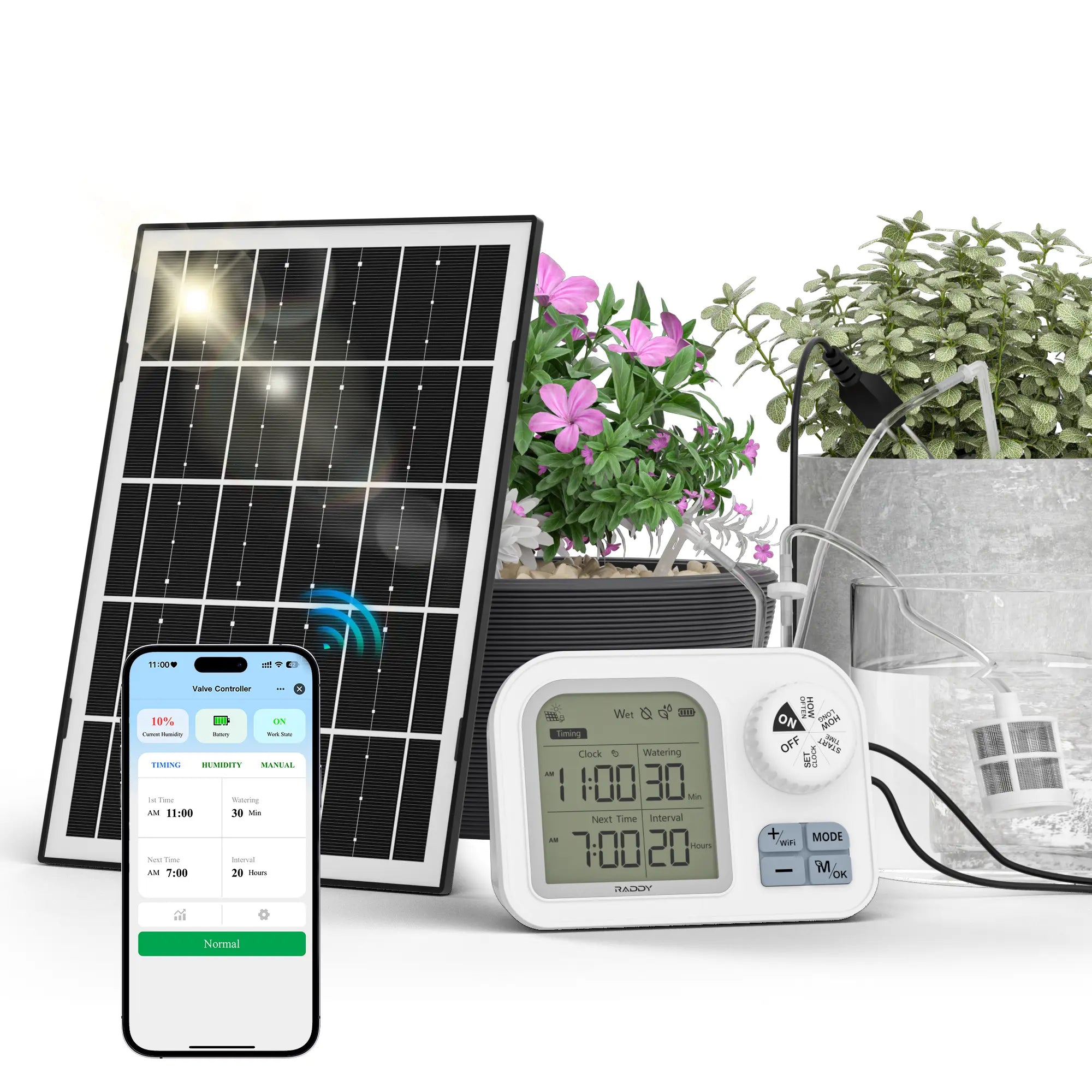 WS-74 WiFi Solar Drip Irrigation System