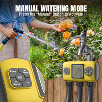4-Zone Bluetooth Smart Water Hose Timer - Eden Garden 4-Zone Bluetooth Smart Water Hose Timer - Eden Garden