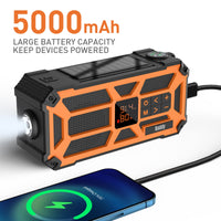 SW5 Emergency Radio with 5000 mAh battery