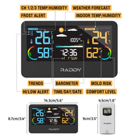 WF-55C PRO Weather Station details and size 