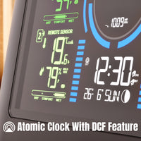 WF-80C Weather Station atomic clock with dcf feature 