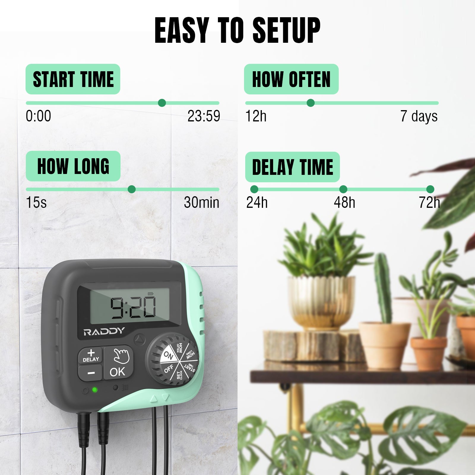 WS-1 Solar Drip Irrigation Kit setup instructions 