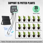 Load image into Gallery viewer, WS-1 Solar Drip Irrigation Kit 25 fluid oz/min water outlet
