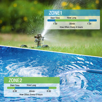 WS-5 2-Outlet Water Timer two Zones