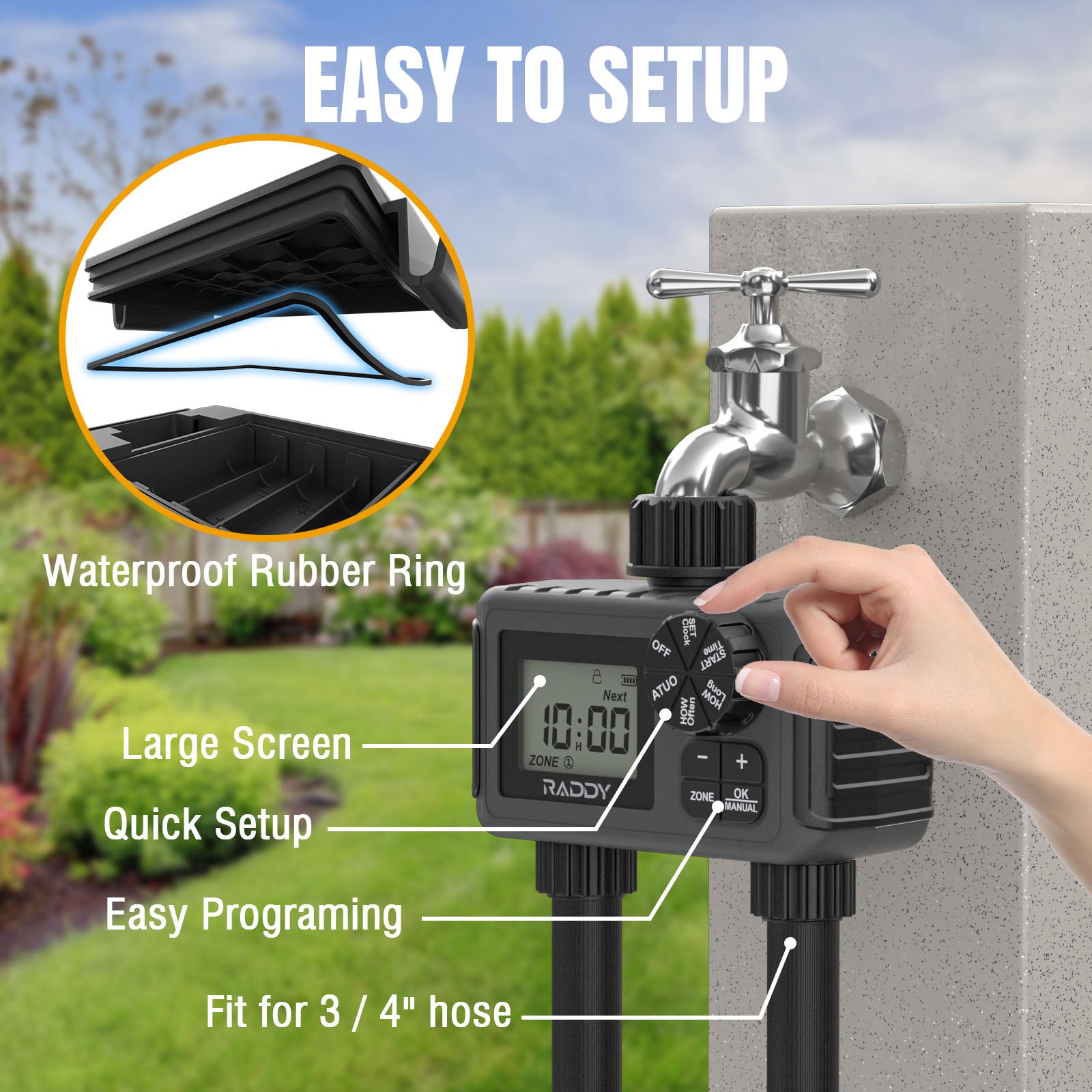 WS-5 2-Outlet Water Timer easy to setup