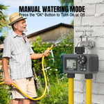 Load image into Gallery viewer, WS-5 2-Outlet Water Timer Manual watering mode
