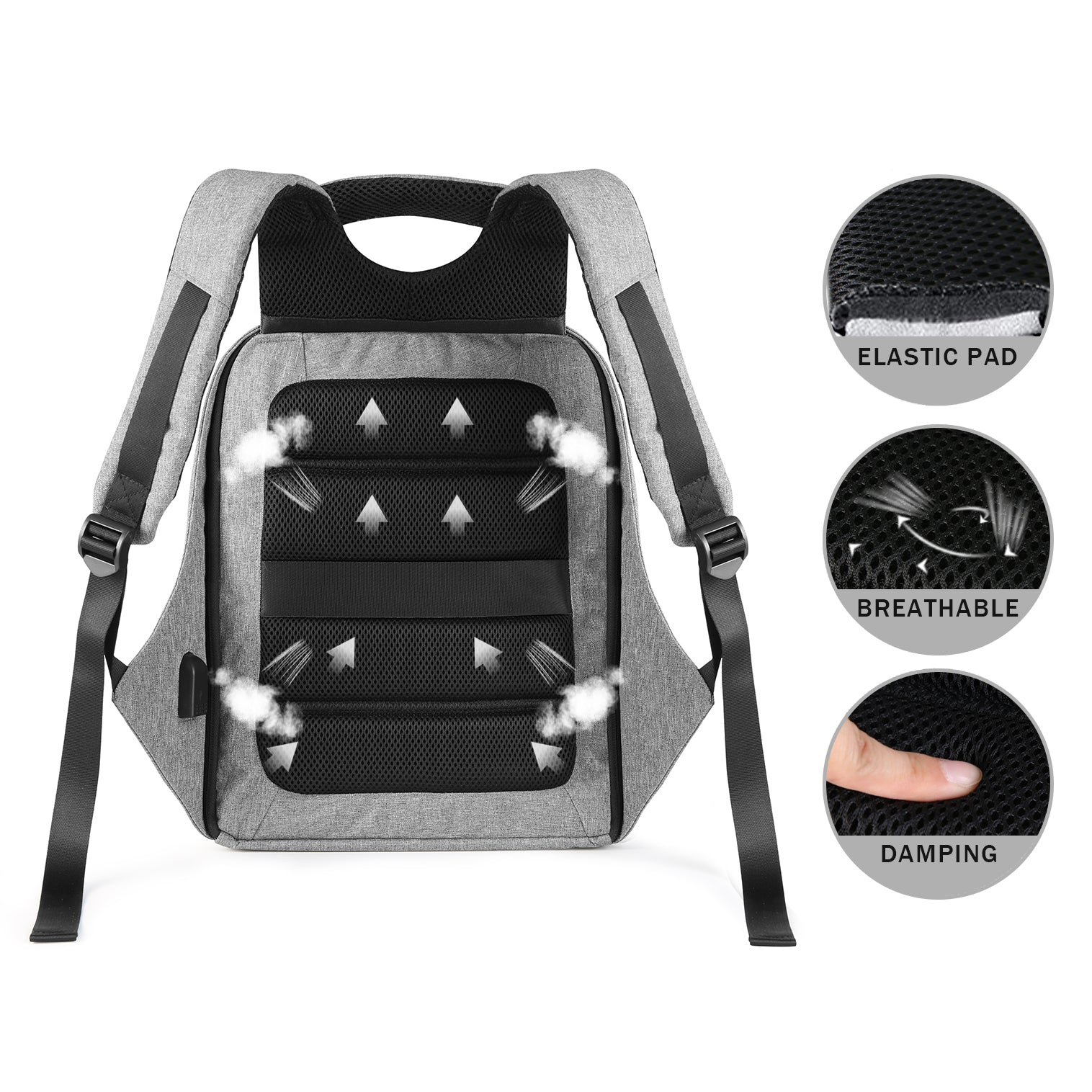 Multifunction Backpacks Raddy Multi-function Waterproof Backpack Laptop Travel 15