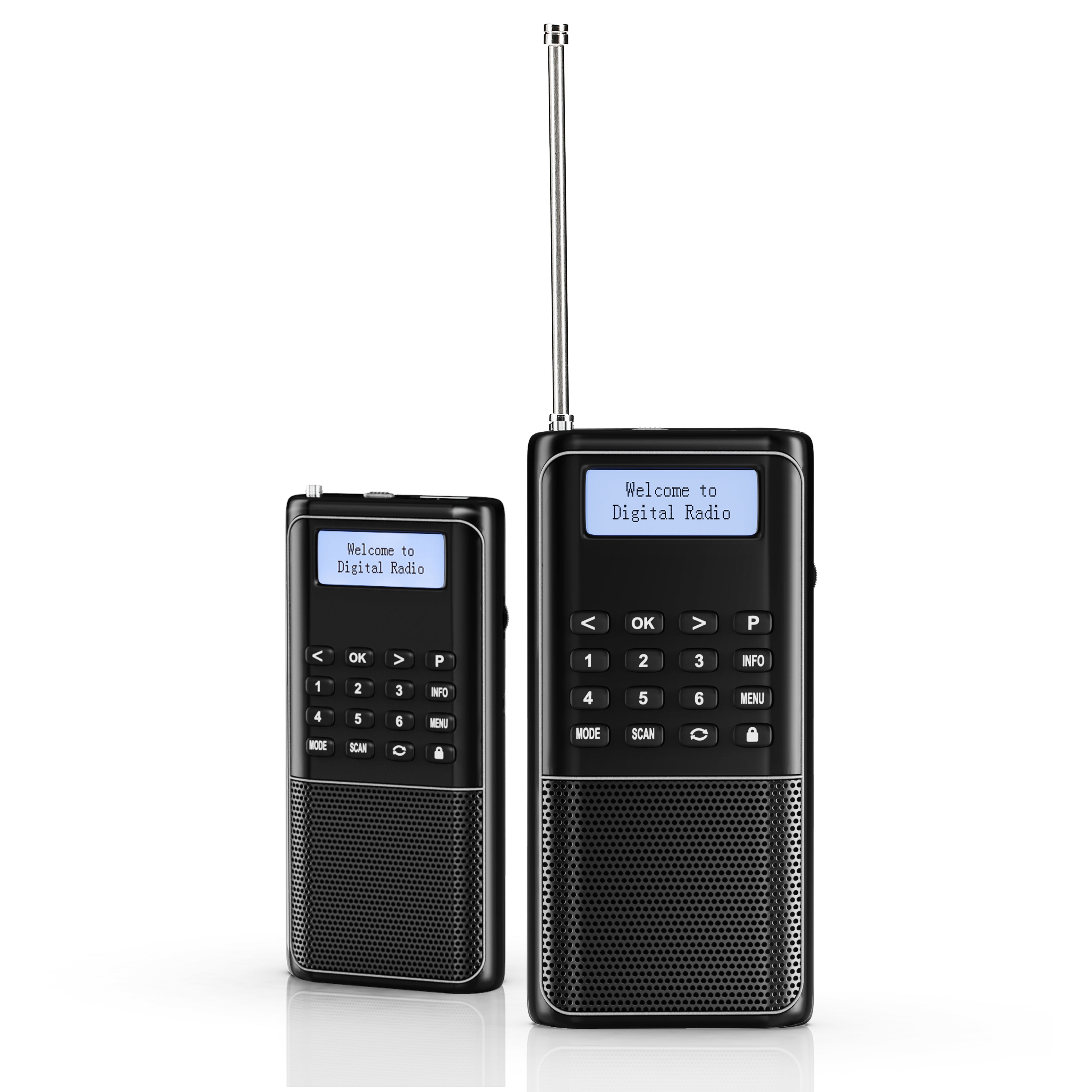 RD23 Tragbares DAB Radio black version 