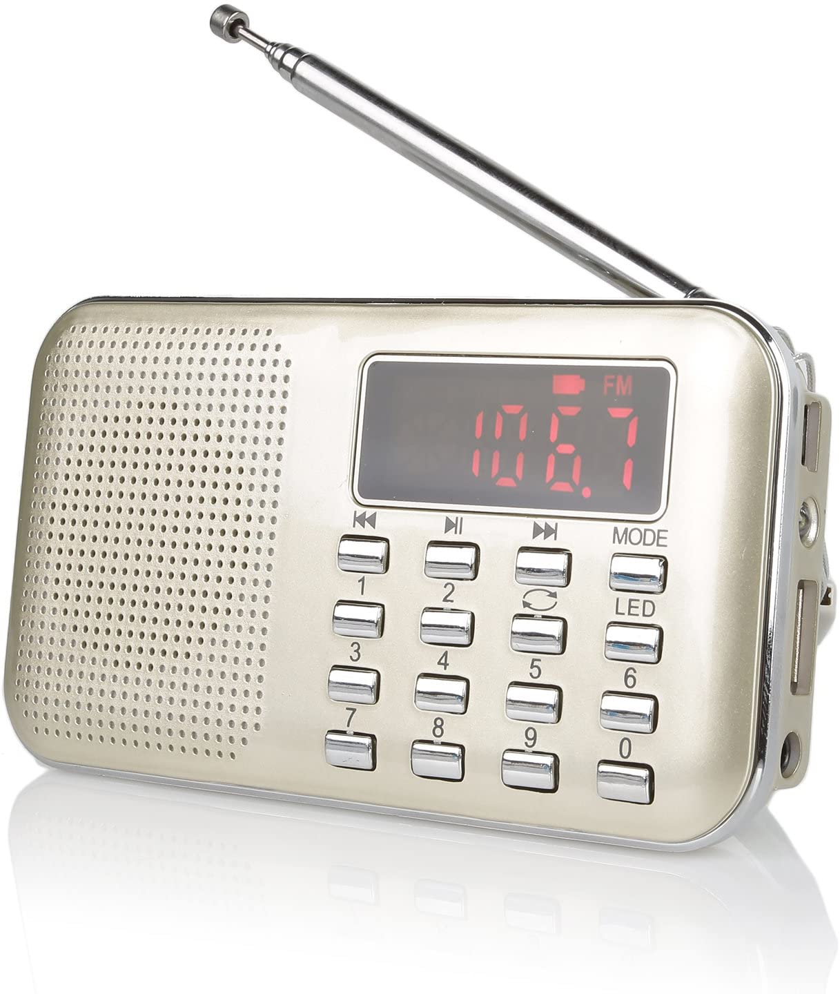 RF23 Pocket AM FM Radio gold version 