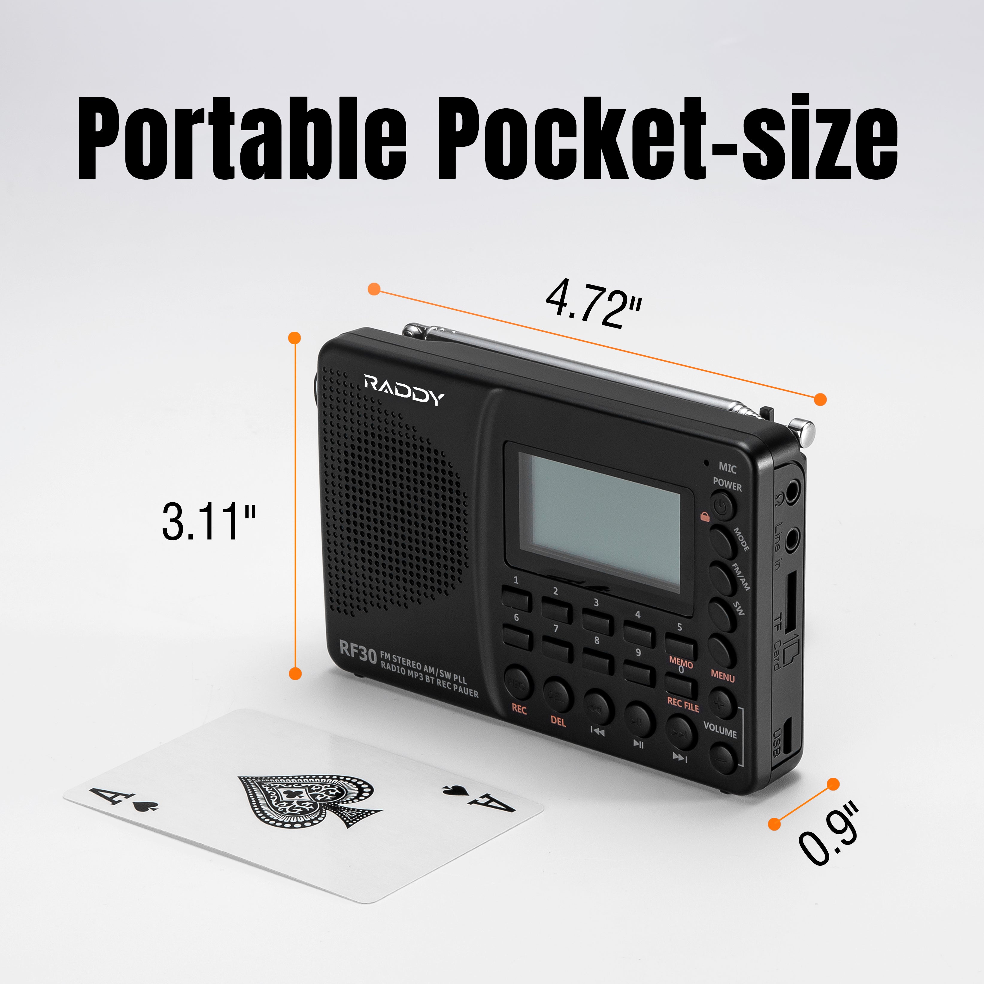 RF30 portable pocket-size