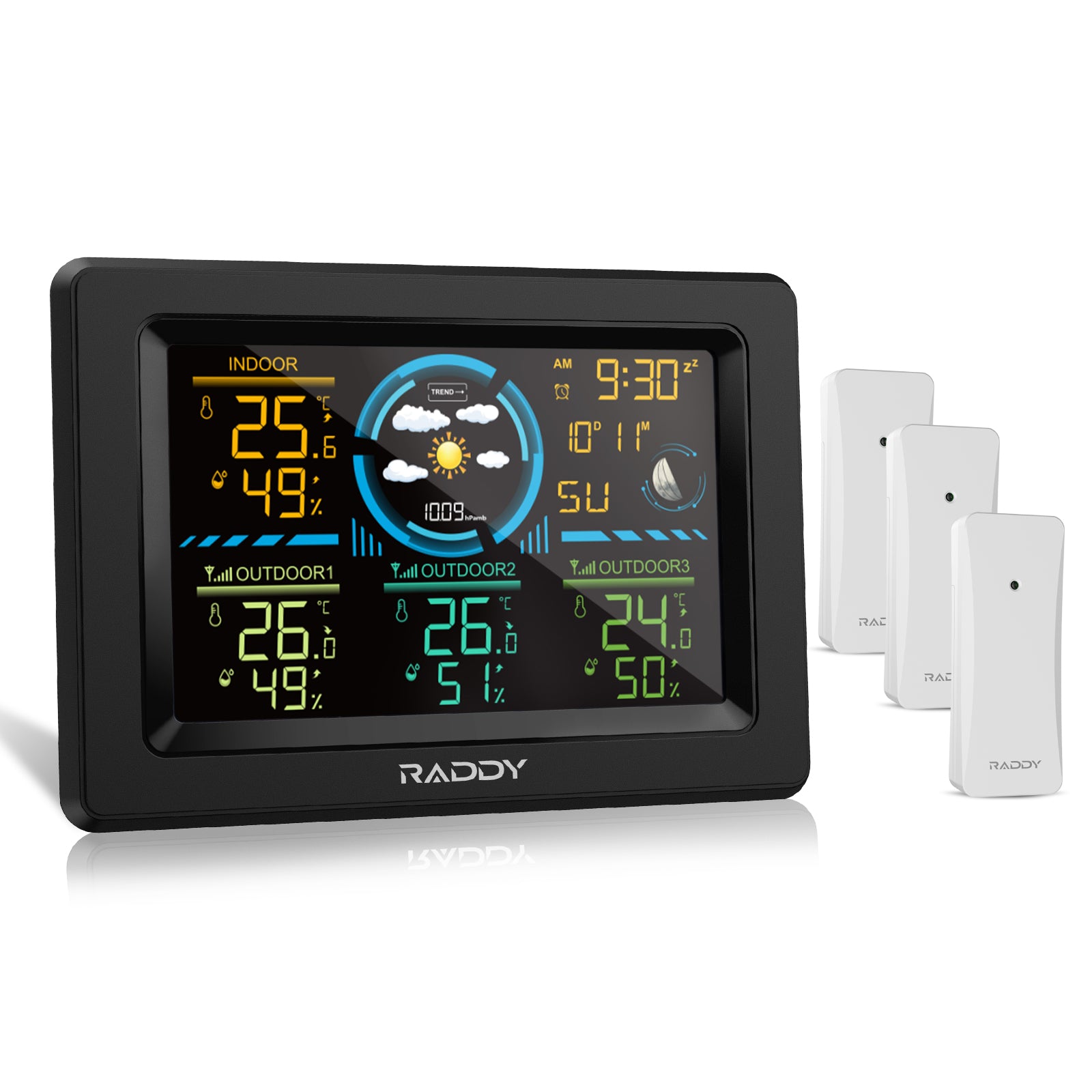 WF-60C Weather Station with 3 remote sensors